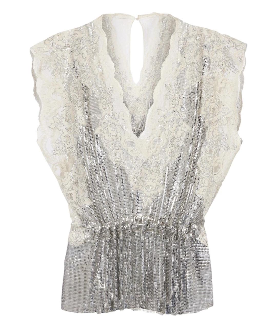 PACO RABANNE Серебряная блузы, фото 1