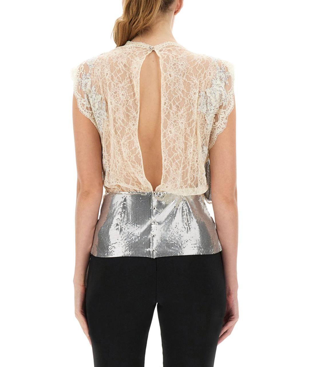 PACO RABANNE Серебряная блузы, фото 4