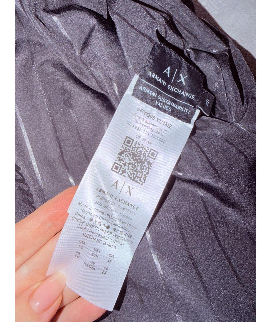 ARMANI EXCHANGE Черный жилет, фото 3