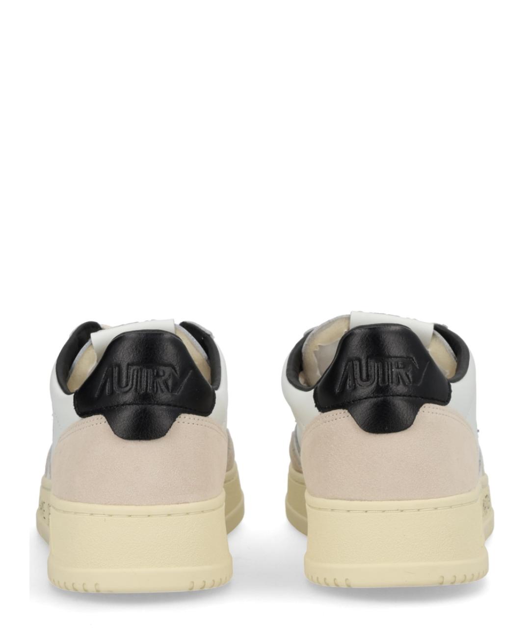 AUTRY Белые кожаные низкие кроссовки / кеды, фото 4