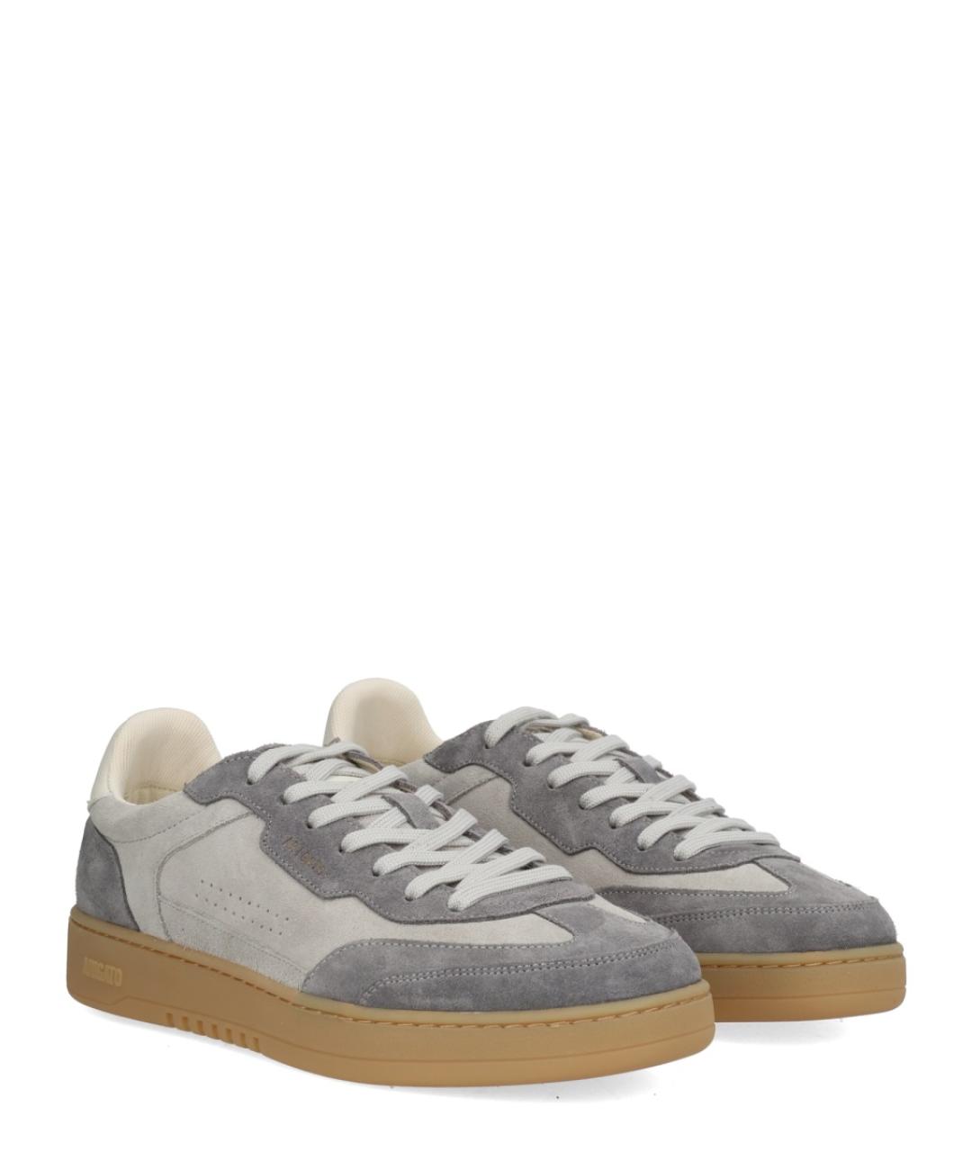 AXEL ARIGATO Серые кожаные низкие кроссовки / кеды, фото 2