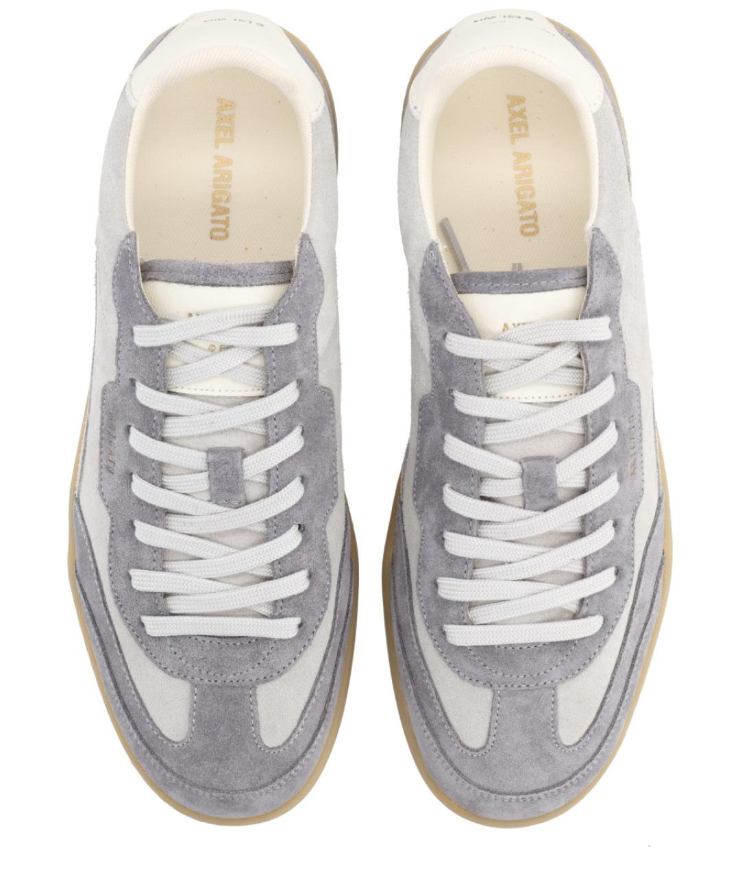 AXEL ARIGATO Серые кожаные низкие кроссовки / кеды, фото 5