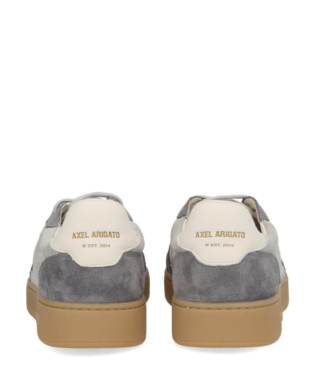 AXEL ARIGATO Серые кожаные низкие кроссовки / кеды, фото 4