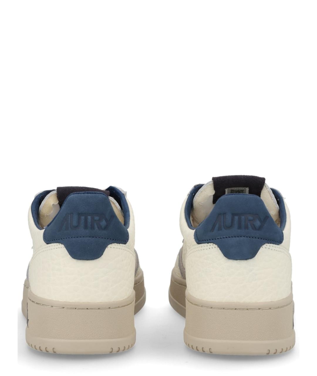 AUTRY Бежевые кожаные низкие кроссовки / кеды, фото 4