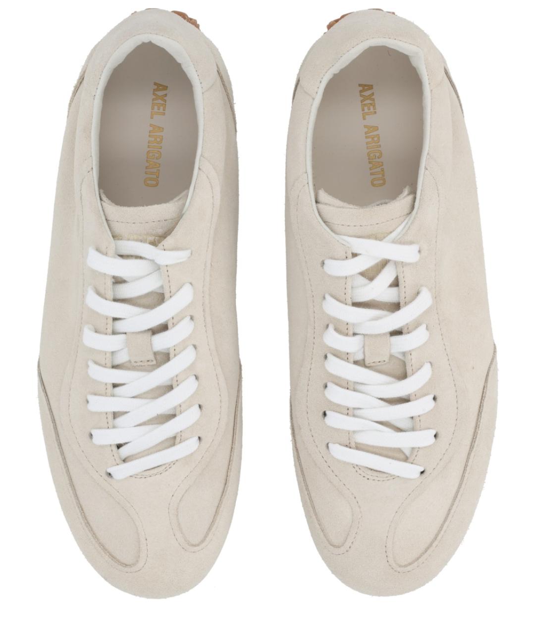 AXEL ARIGATO Бежевые кожаные низкие кроссовки / кеды, фото 5