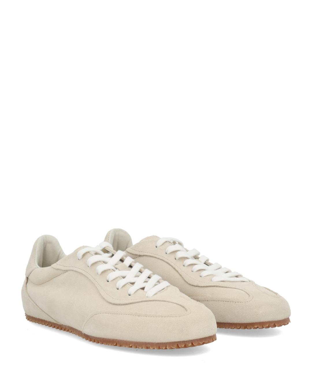 AXEL ARIGATO Бежевые кожаные низкие кроссовки / кеды, фото 2