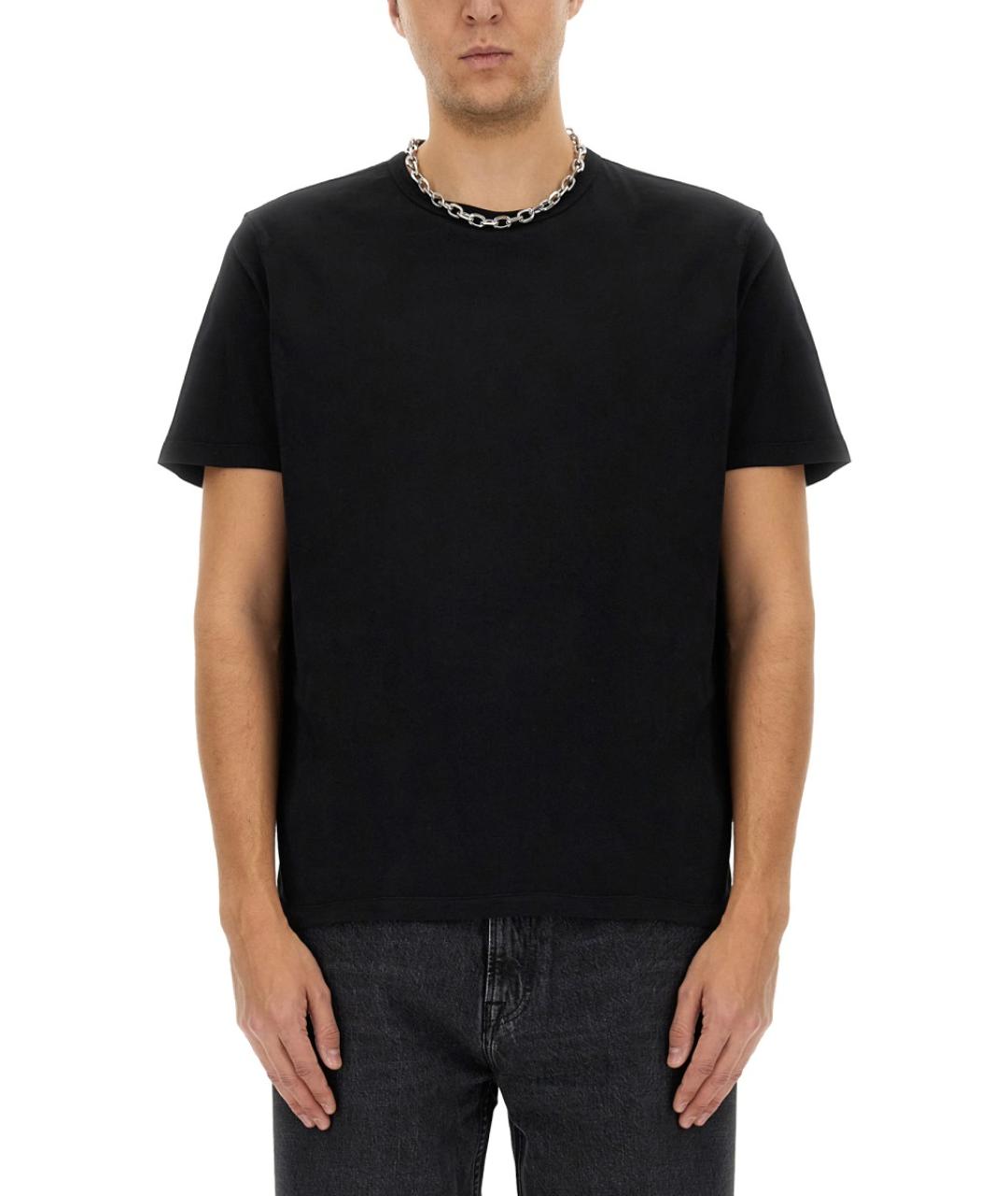 OUR LEGACY Черная хлопковая футболка, фото 5