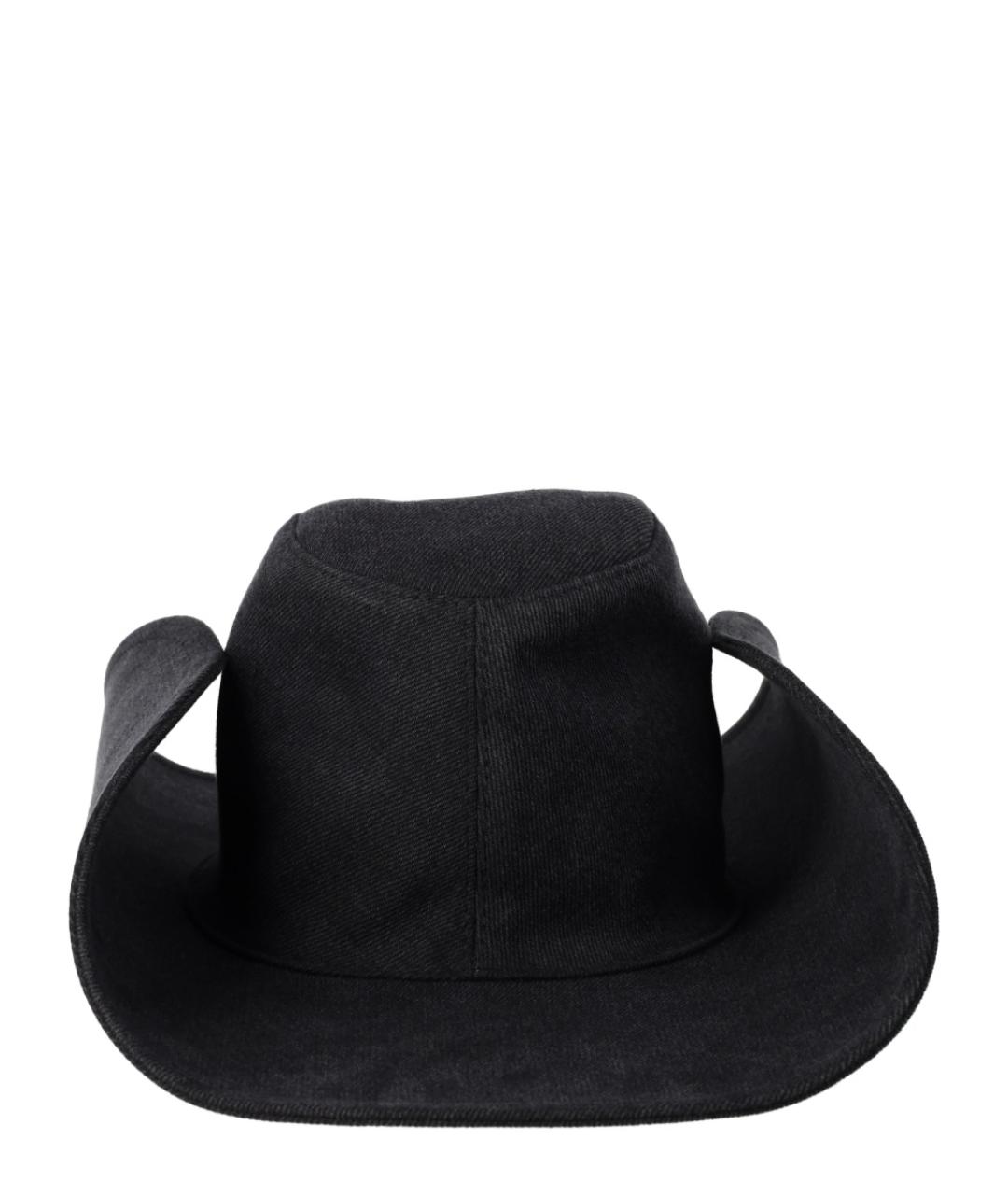 RUSLAN BAGINSKIY Черная хлопковая шляпа, фото 3