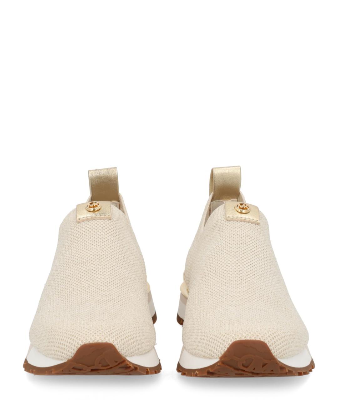 MICHAEL KORS Бежевые синтетические кроссовки, фото 3