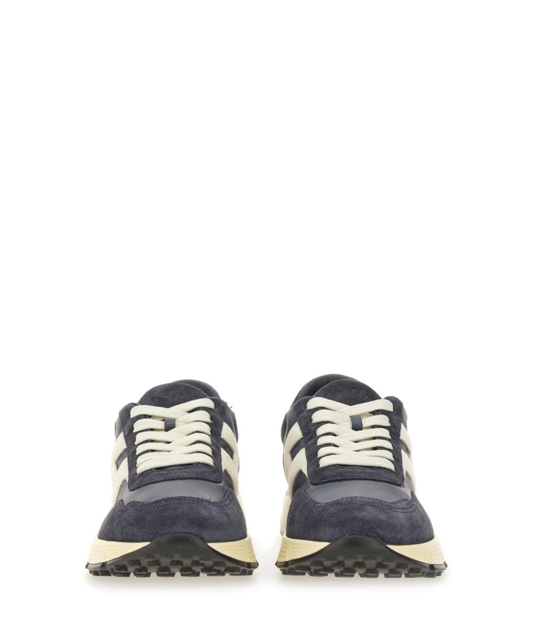 HOGAN Антрацитовые замшевые низкие кроссовки / кеды, фото 7