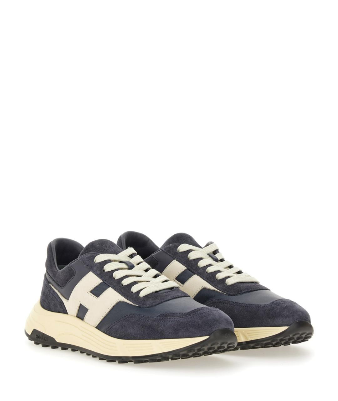 HOGAN Антрацитовые замшевые низкие кроссовки / кеды, фото 5