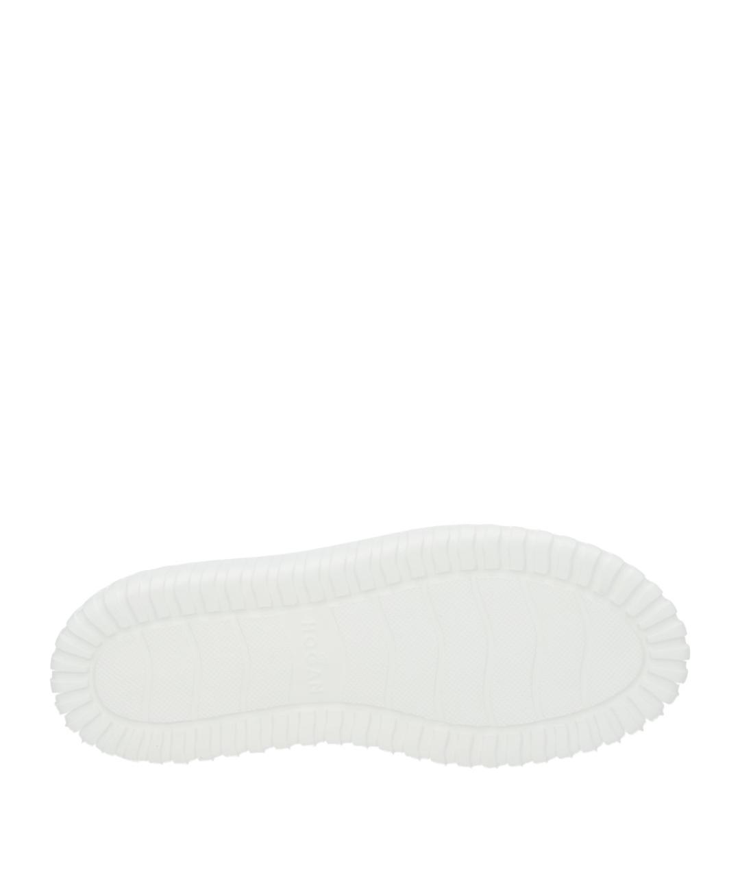 HOGAN Белые кожаные кроссовки, фото 6