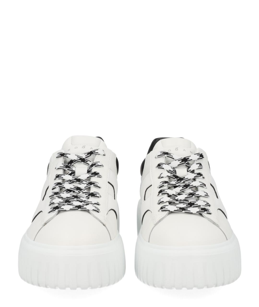 HOGAN Белые кожаные кроссовки, фото 3