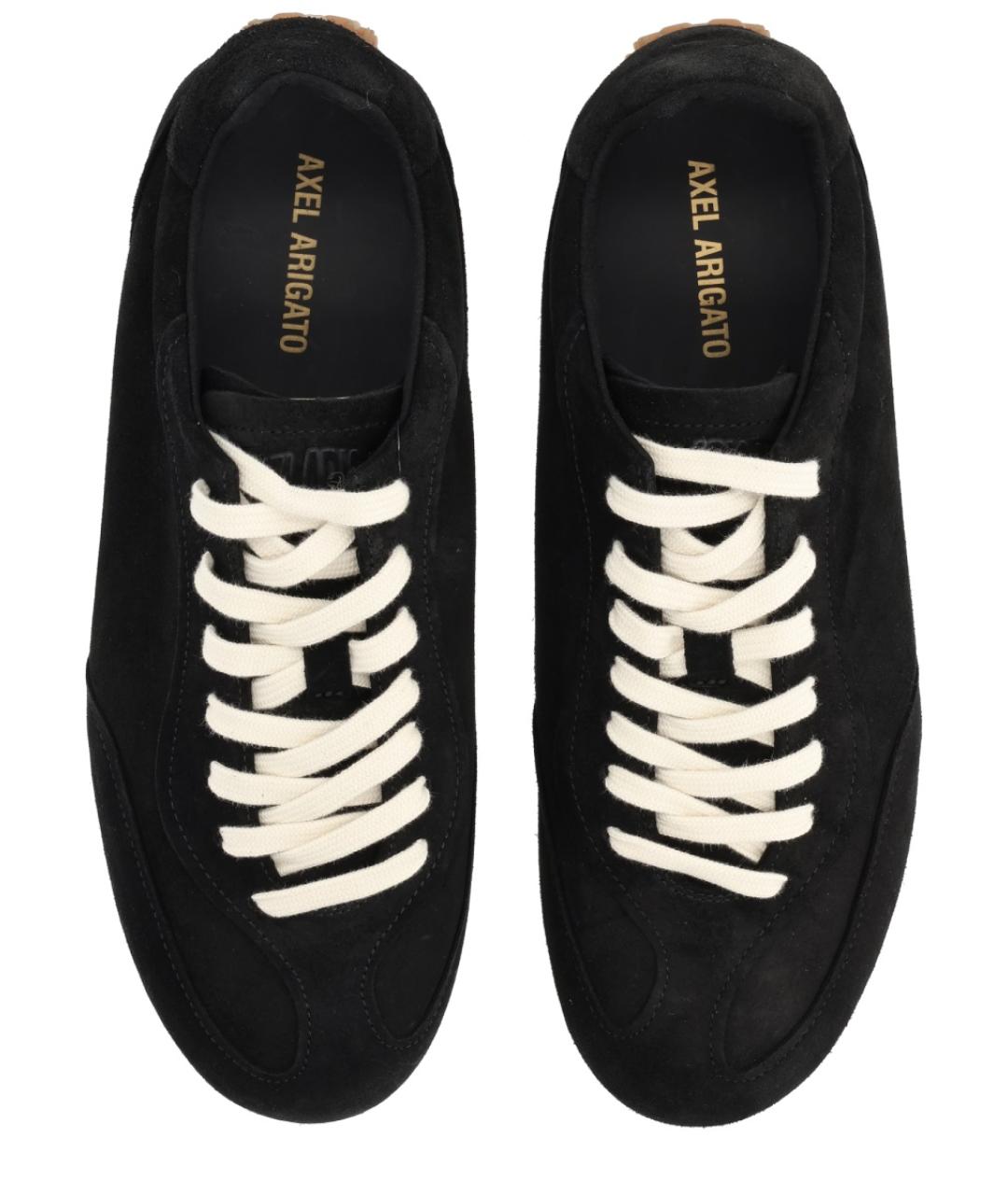 AXEL ARIGATO Черные кожаные низкие кроссовки / кеды, фото 5