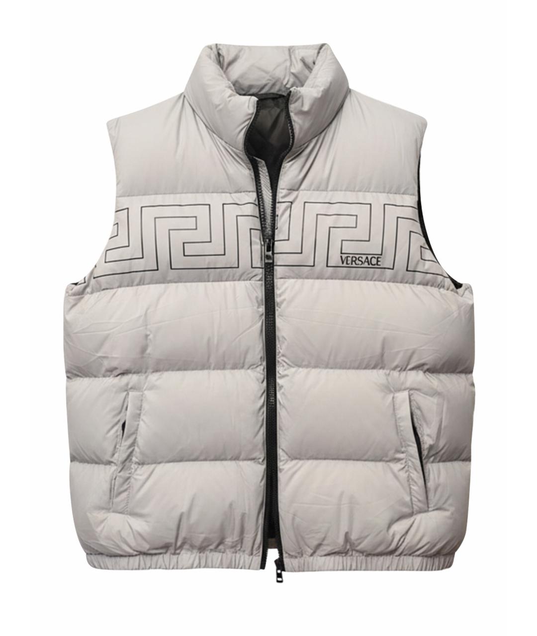 VERSACE Серый полиэстеровый жилет, фото 1