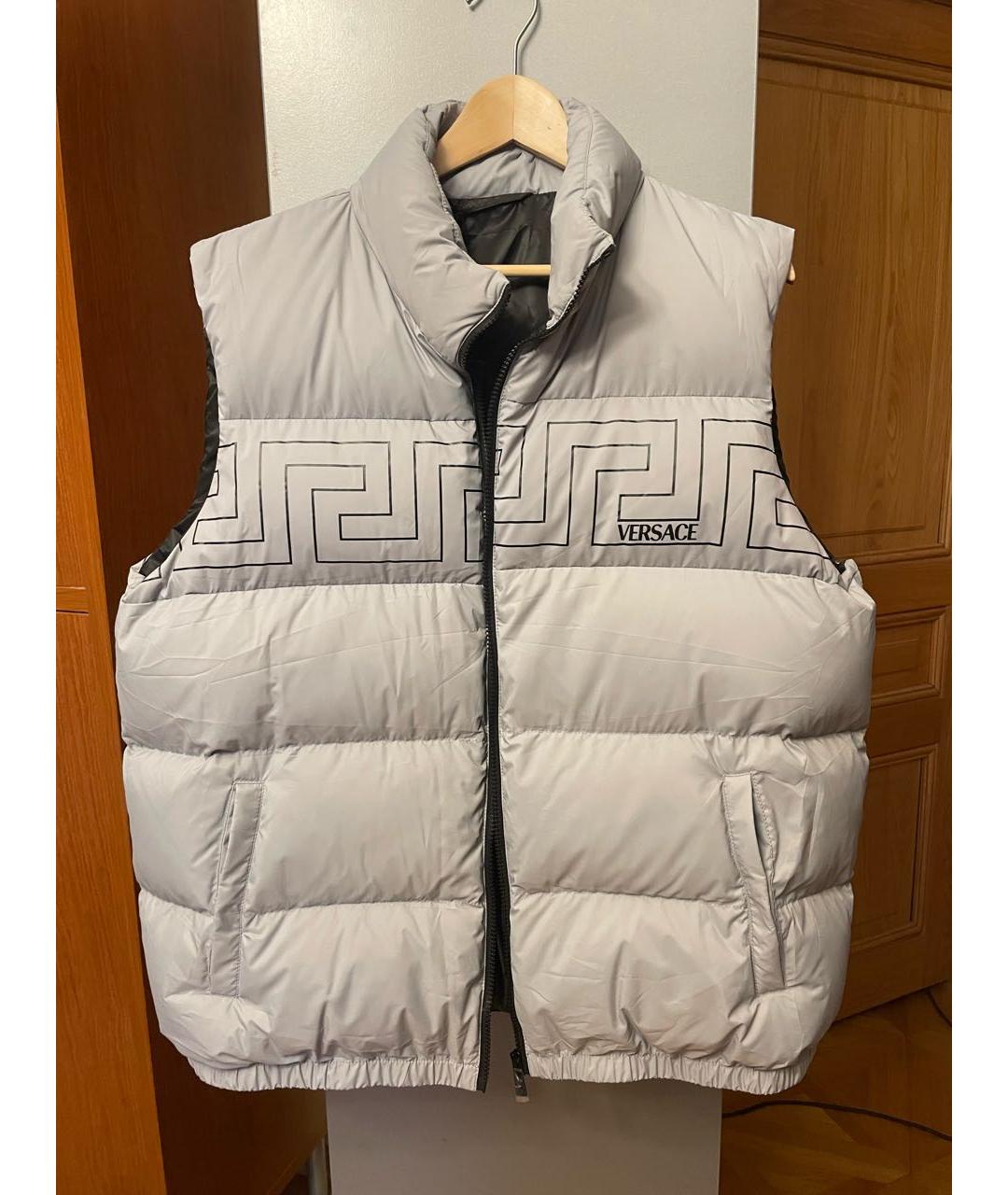 VERSACE Серый полиэстеровый жилет, фото 9