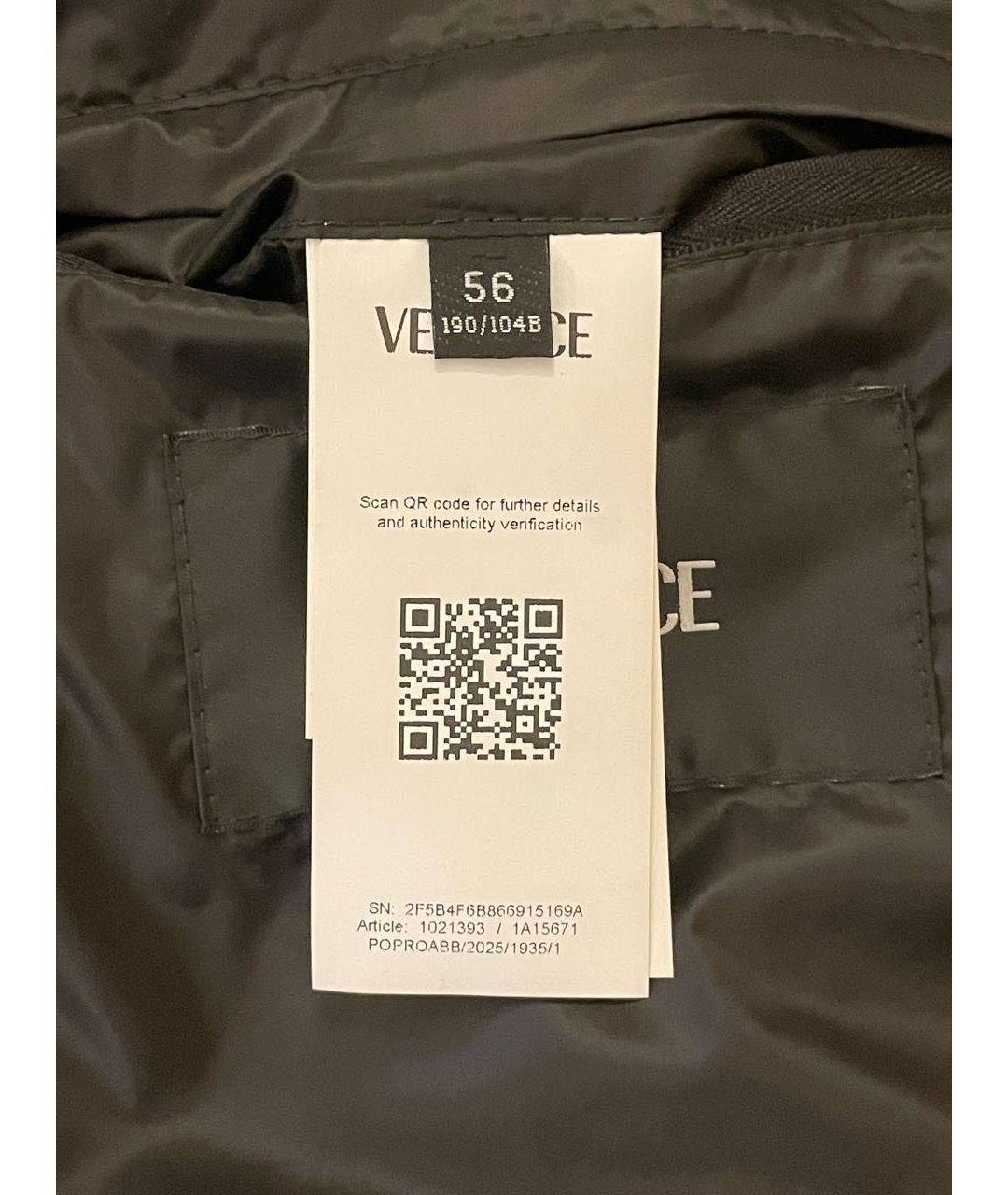 VERSACE Серый полиэстеровый жилет, фото 7