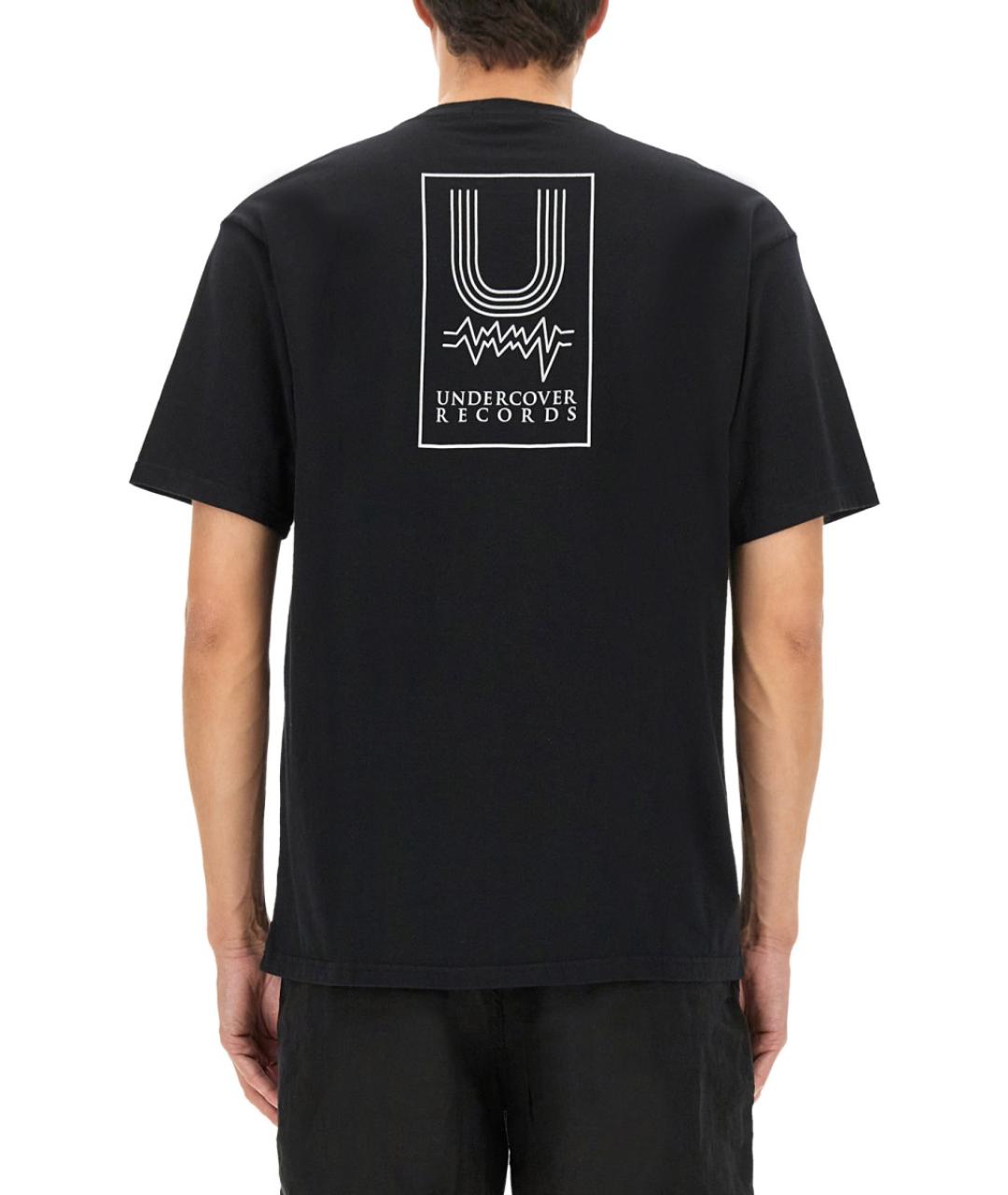 UNDERCOVER Черная хлопковая футболка, фото 3