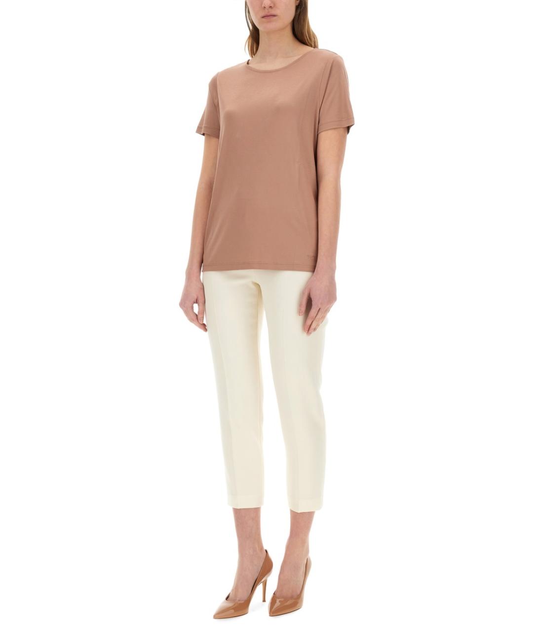 FAY Бежевая вискозная футболка, фото 2