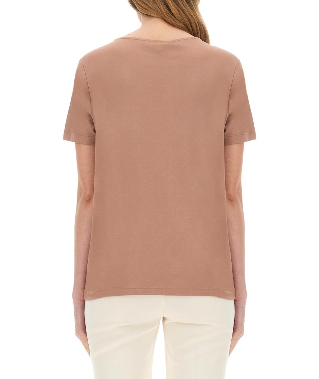 FAY Бежевая вискозная футболка, фото 3