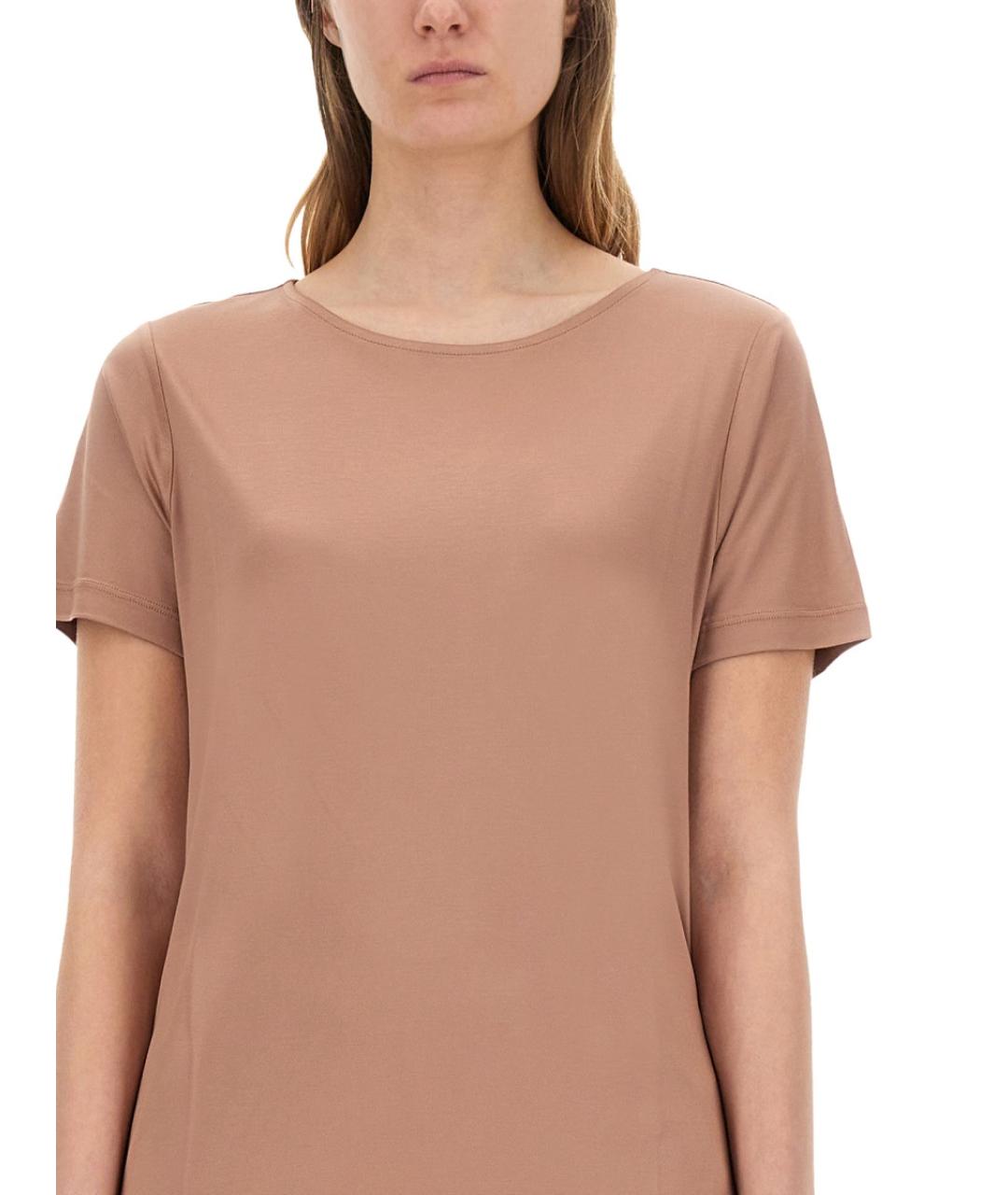 FAY Бежевая вискозная футболка, фото 4