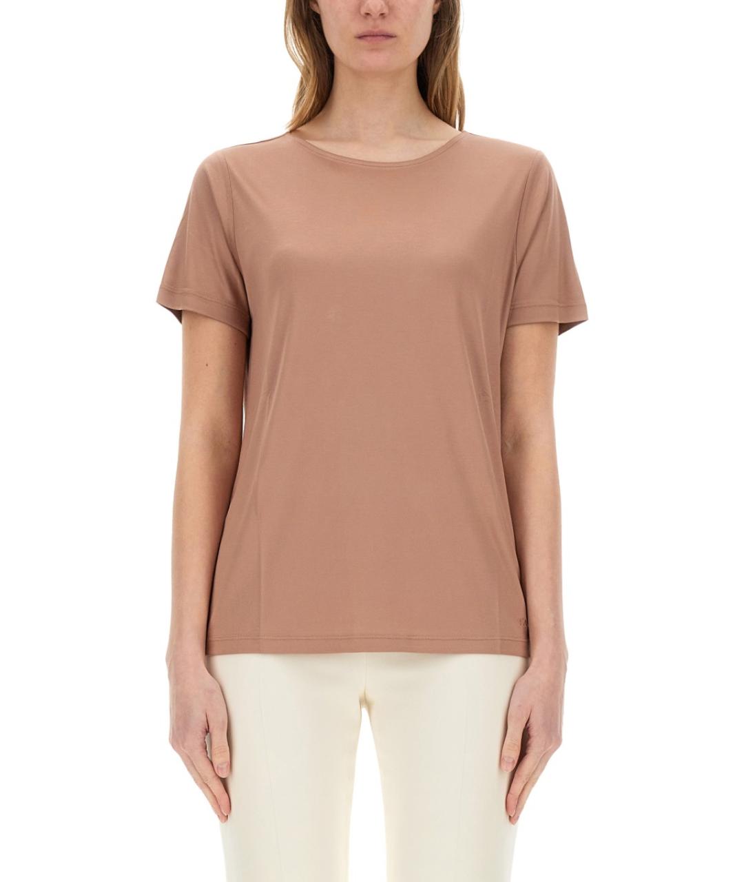 FAY Бежевая вискозная футболка, фото 1