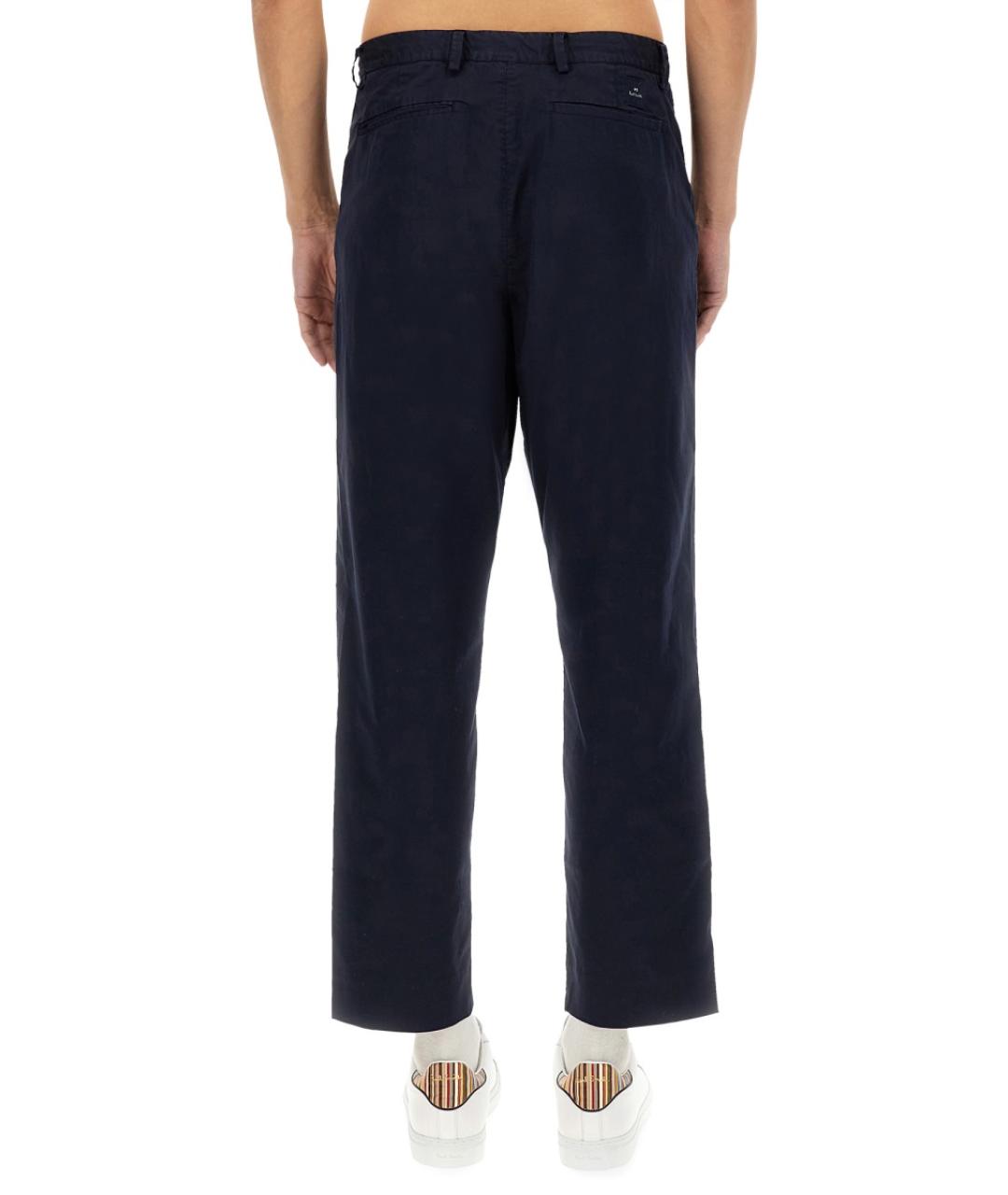PS BY PAUL SMITH Синие хлопковые повседневные брюки, фото 3