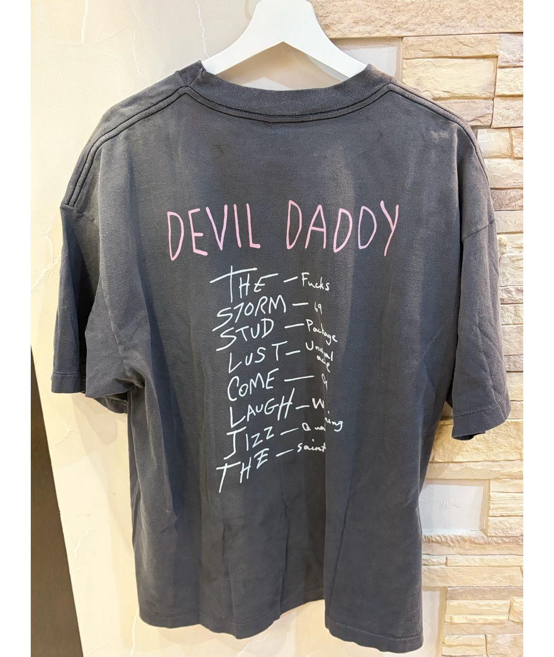 Saint Michael Черная хлопковая футболка, фото 2