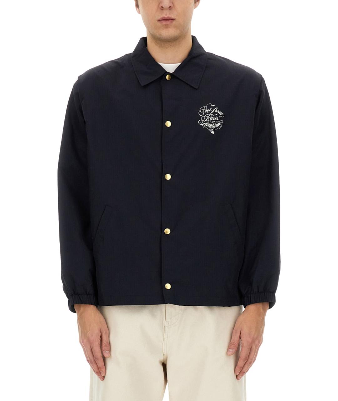 Drole de Monsieur Синяя полиамидовая куртка, фото 2