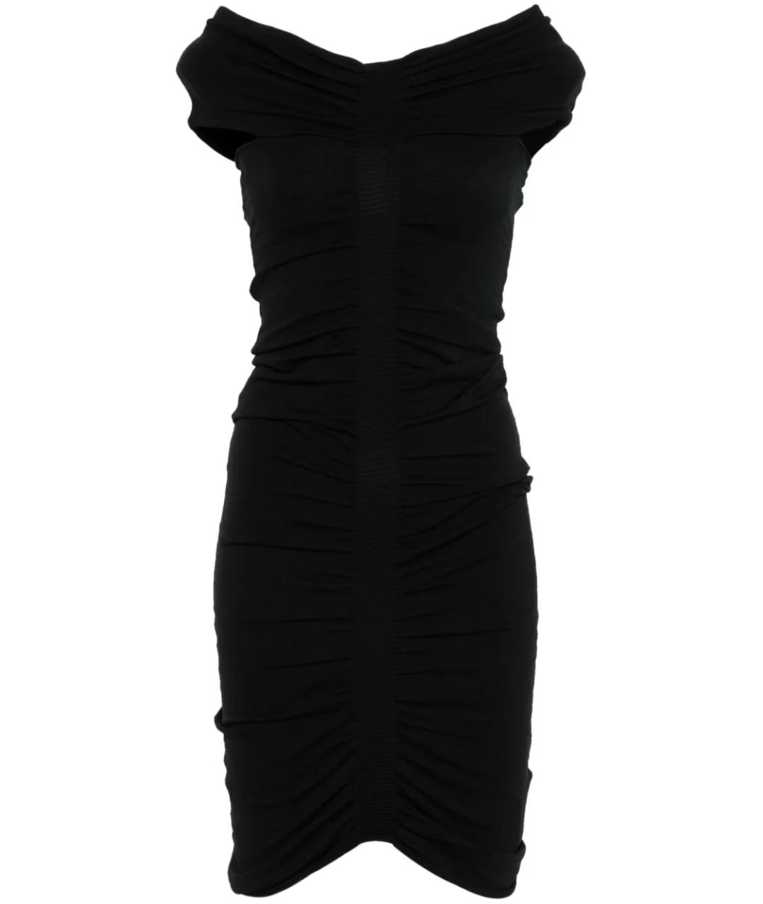 ALEXANDER WANG Черное полиэстеровое повседневное платье, фото 1