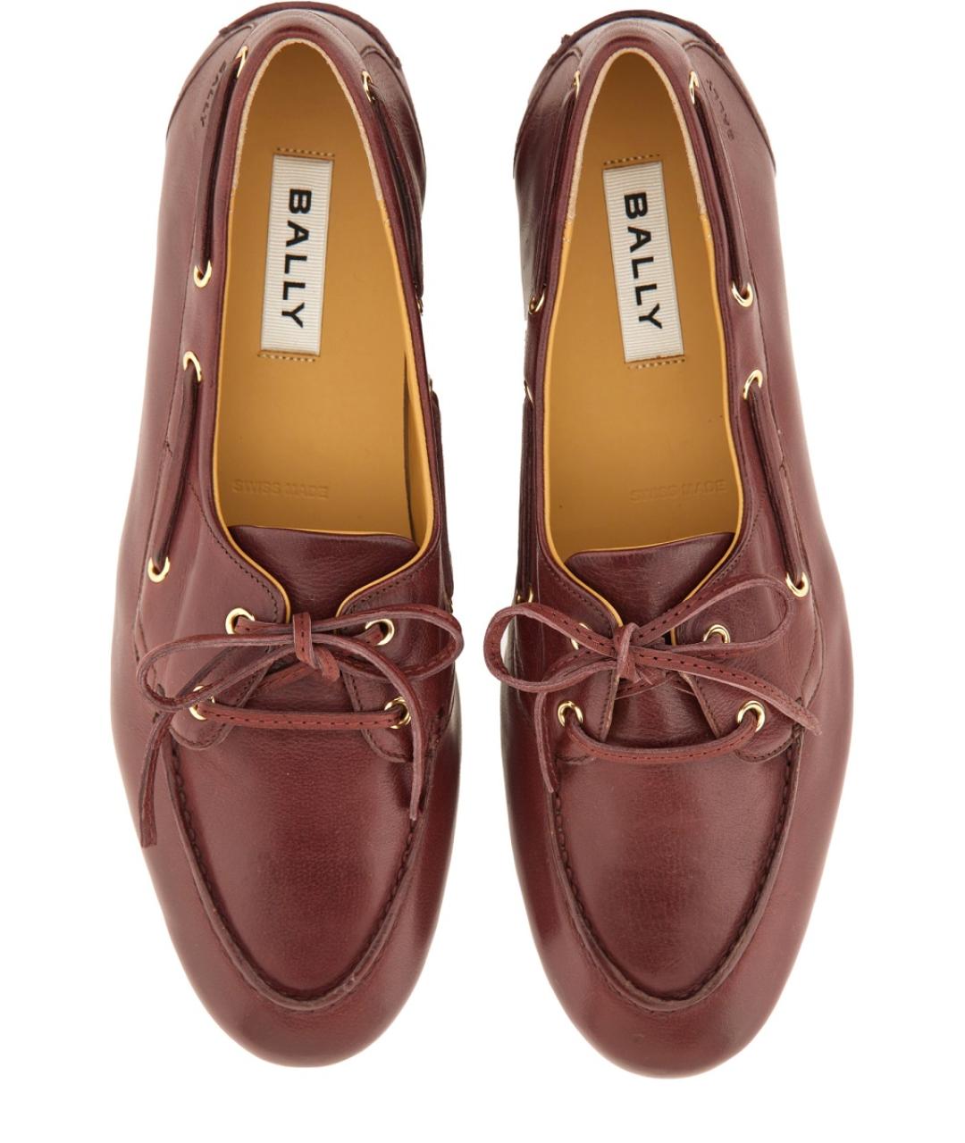 BALLY Коричневые кожаные лоферы, фото 6