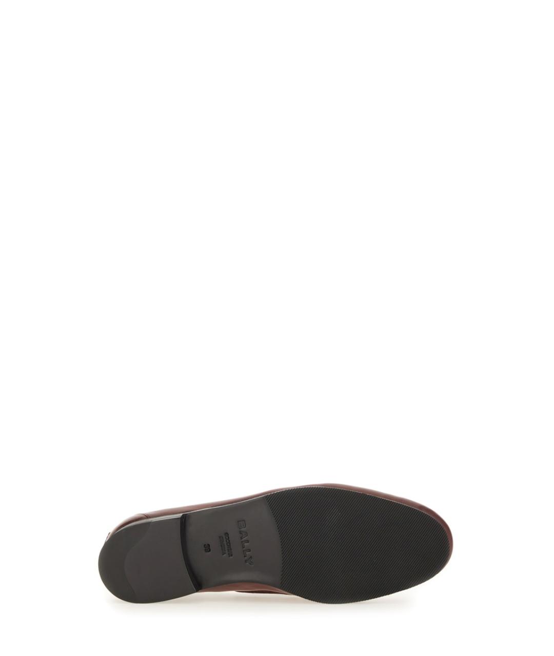 BALLY Коричневые кожаные лоферы, фото 5