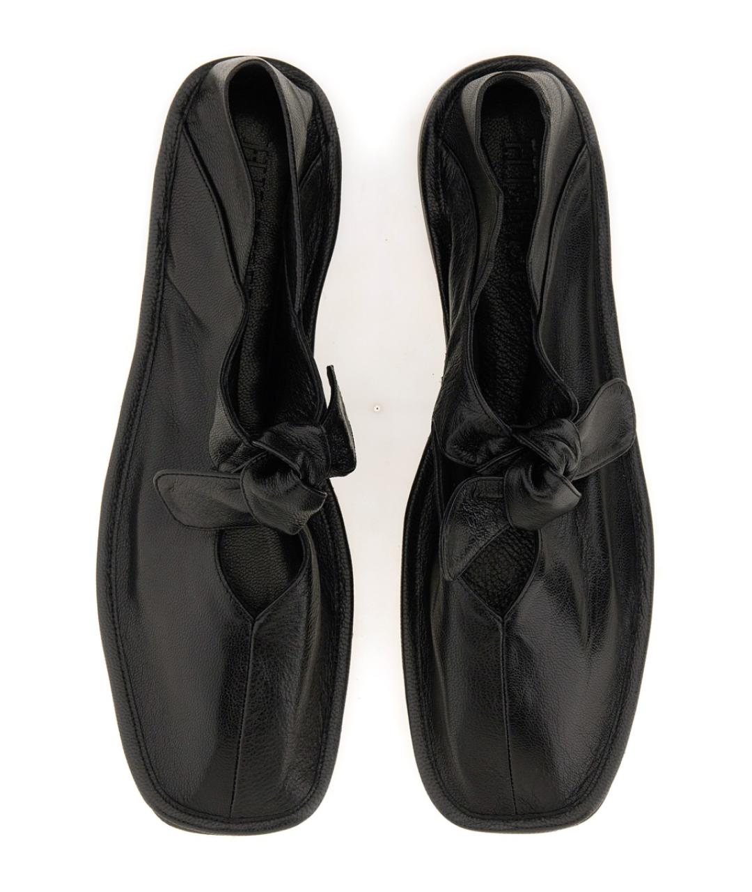 HEREU Черные кожаные балетки, фото 6