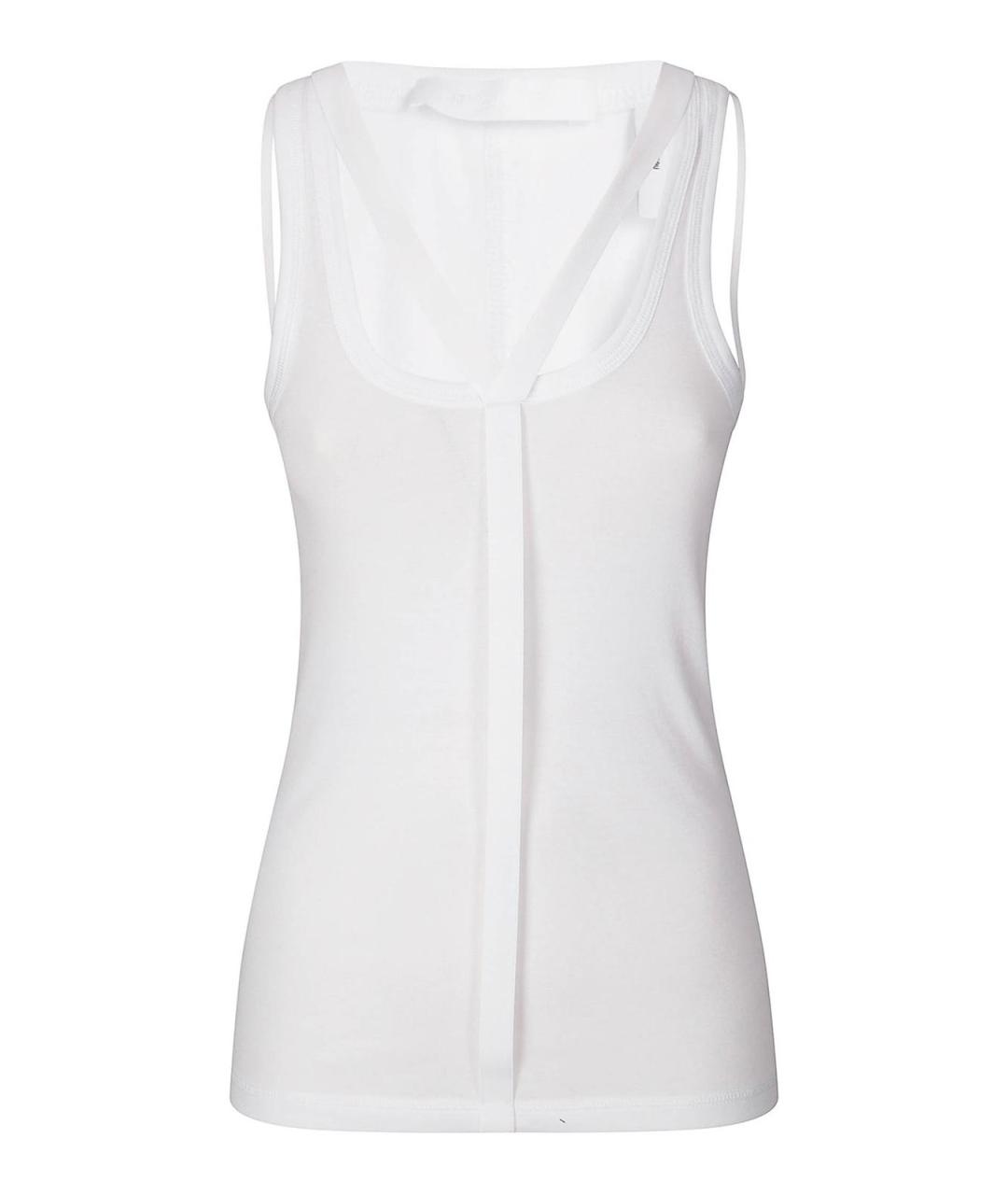 HELMUT LANG Белая хлопковая майка, фото 1