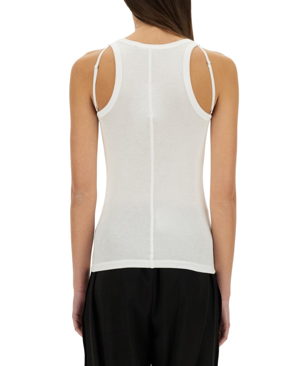 HELMUT LANG Белая хлопковая майка, фото 3