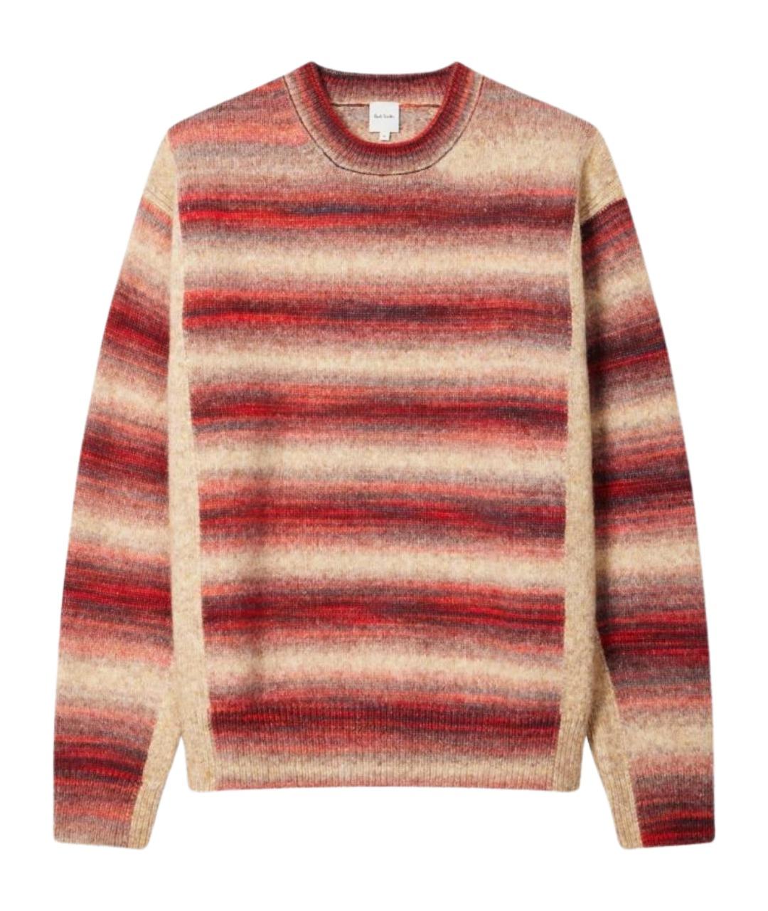 PAUL SMITH Красный шерстяной джемпер / свитер, фото 1