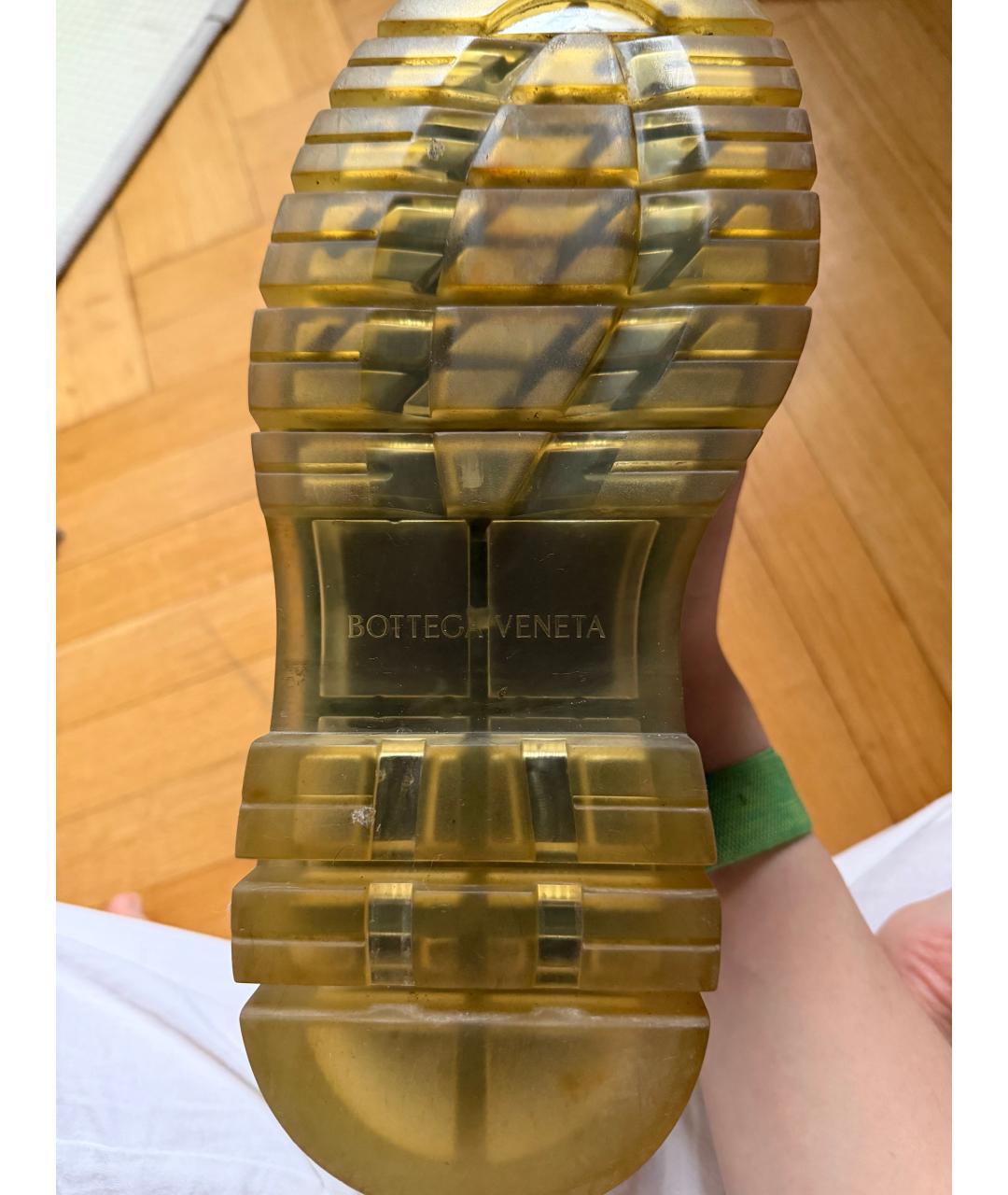 BOTTEGA VENETA Черные кожаные полусапоги, фото 5