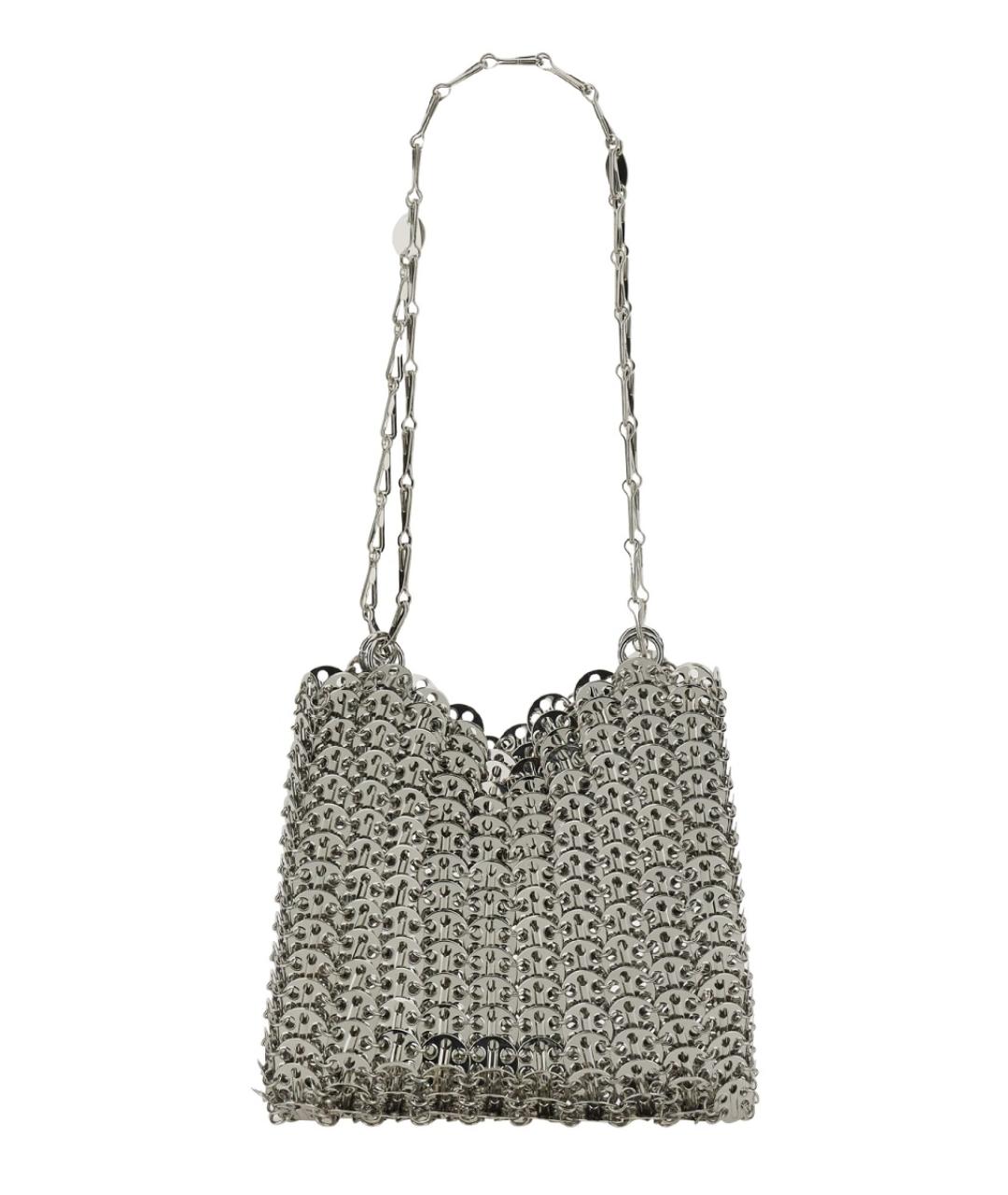 PACO RABANNE Серебряная сумка через плечо, фото 2