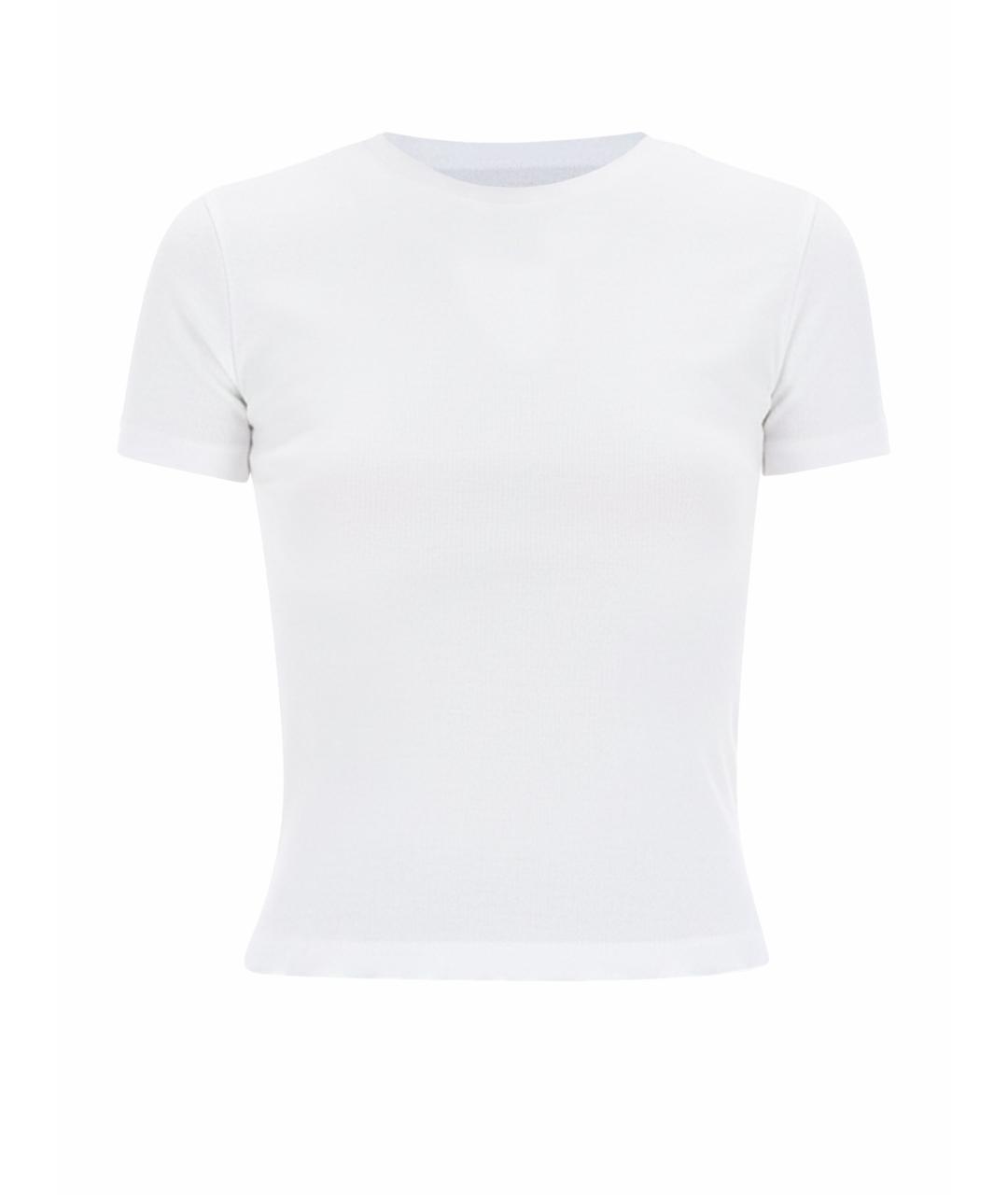 MARINE SERRE Белая хлопковая футболка, фото 1