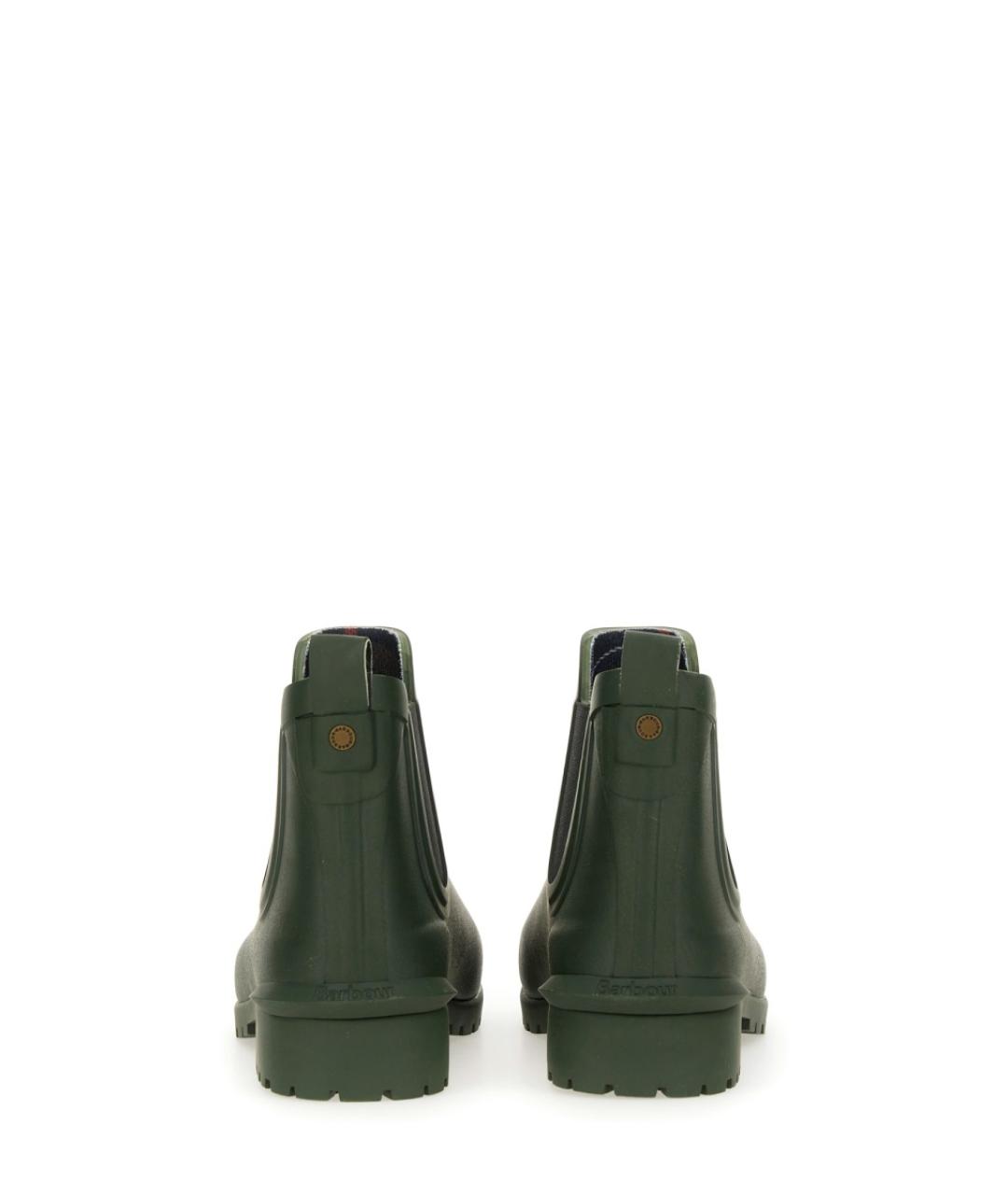 BARBOUR Зеленые резиновые ботинки, фото 3