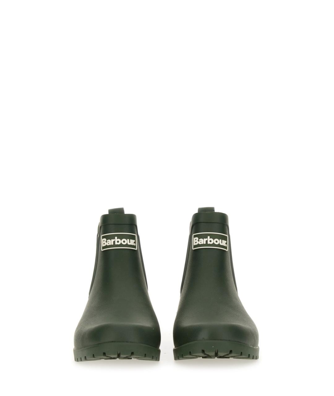 BARBOUR Зеленые резиновые ботинки, фото 4