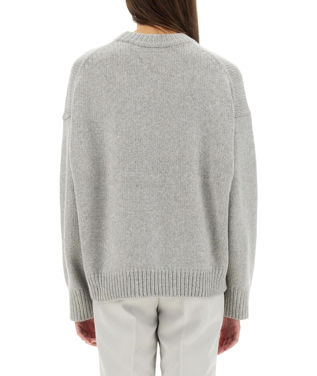 THEORY Серый шерстяной джемпер / свитер, фото 3