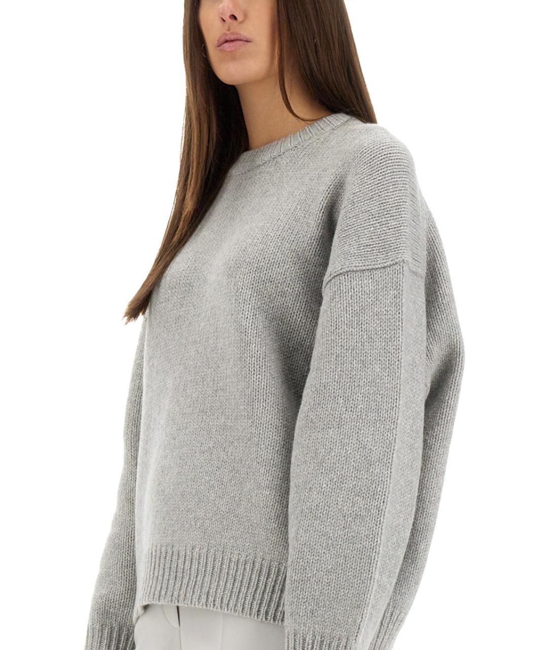 THEORY Серый шерстяной джемпер / свитер, фото 4
