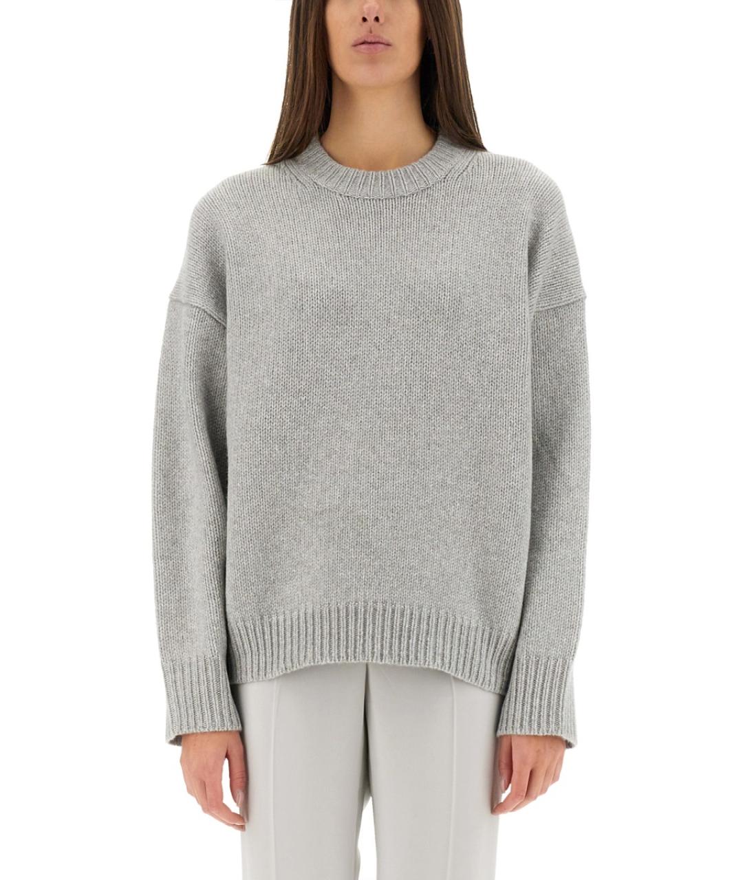 THEORY Серый шерстяной джемпер / свитер, фото 5