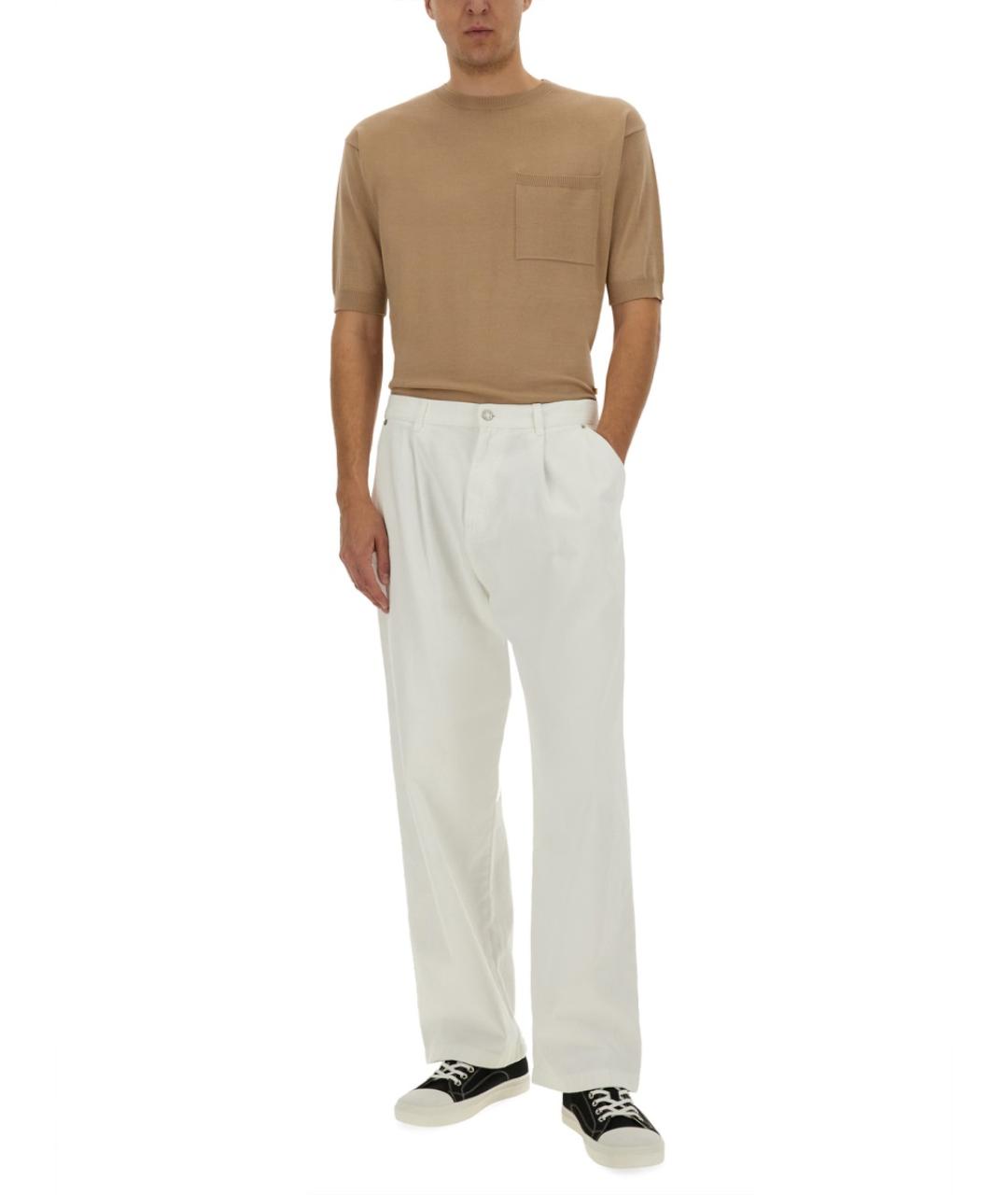 MOSCHINO Бежевый шерстяной джемпер / свитер, фото 2