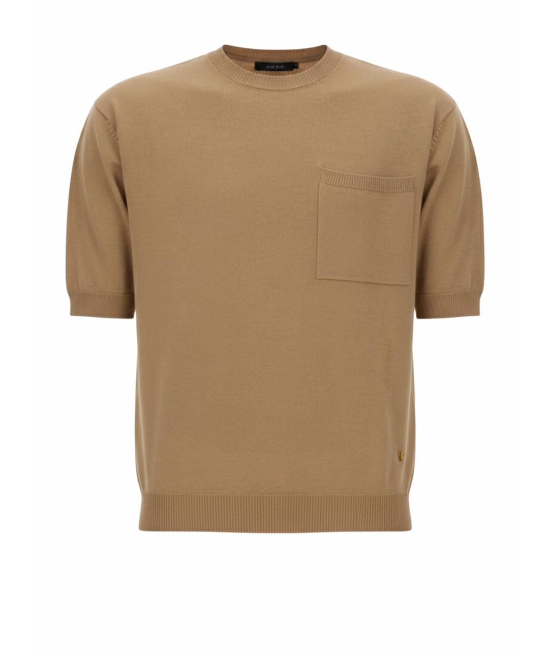 MOSCHINO Бежевый шерстяной джемпер / свитер, фото 1