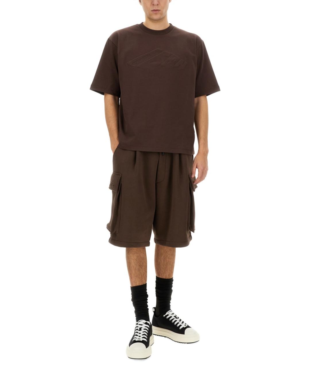 DSQUARED2 Коричневые хлопковые шорты, фото 2