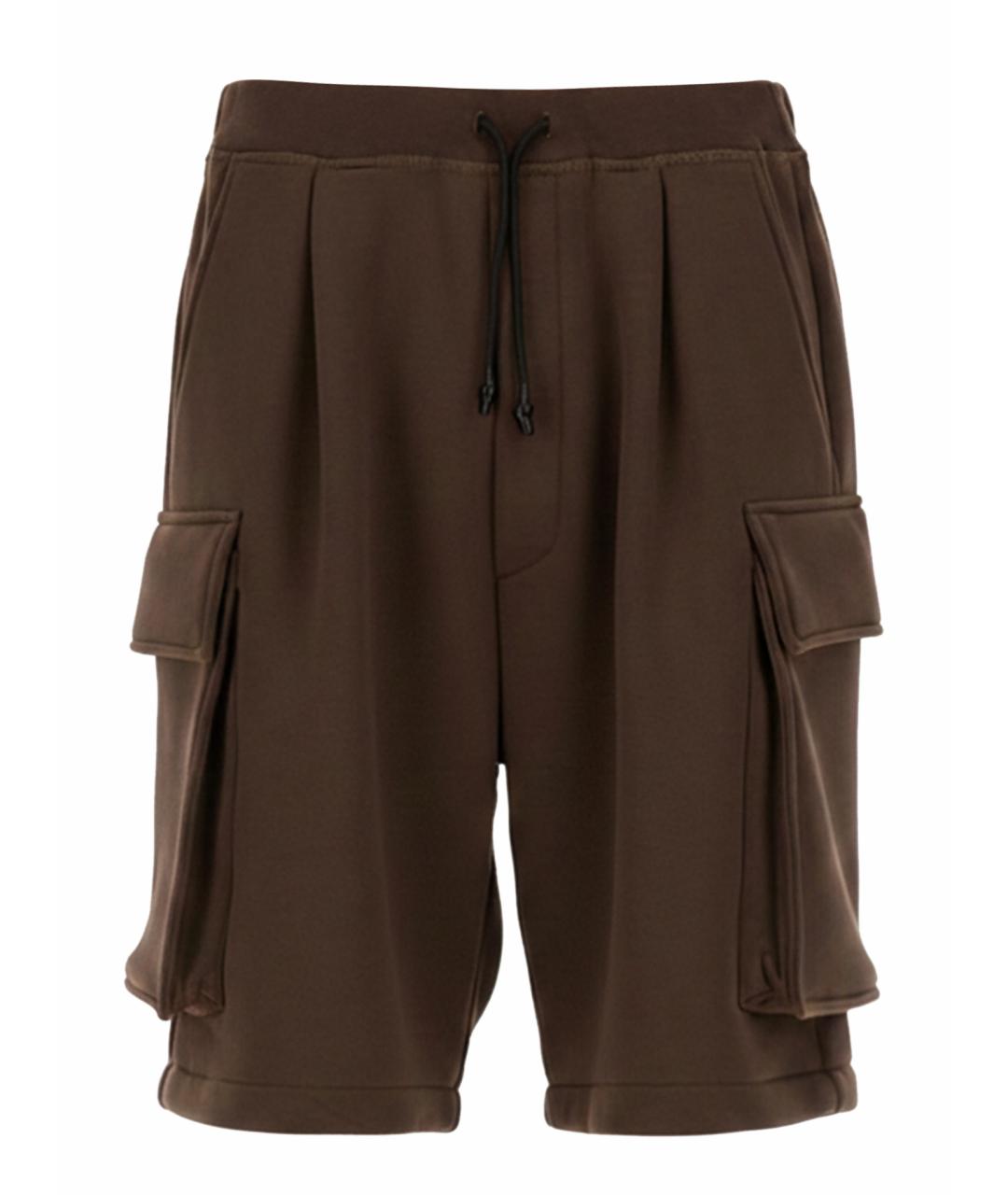 DSQUARED2 Коричневые хлопковые шорты, фото 1