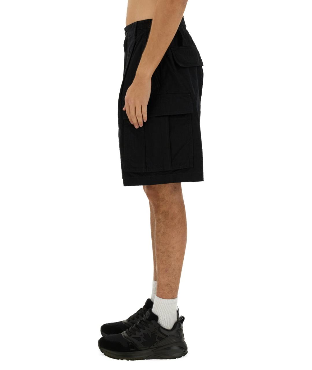 DSQUARED2 Черные хлопковые шорты, фото 4