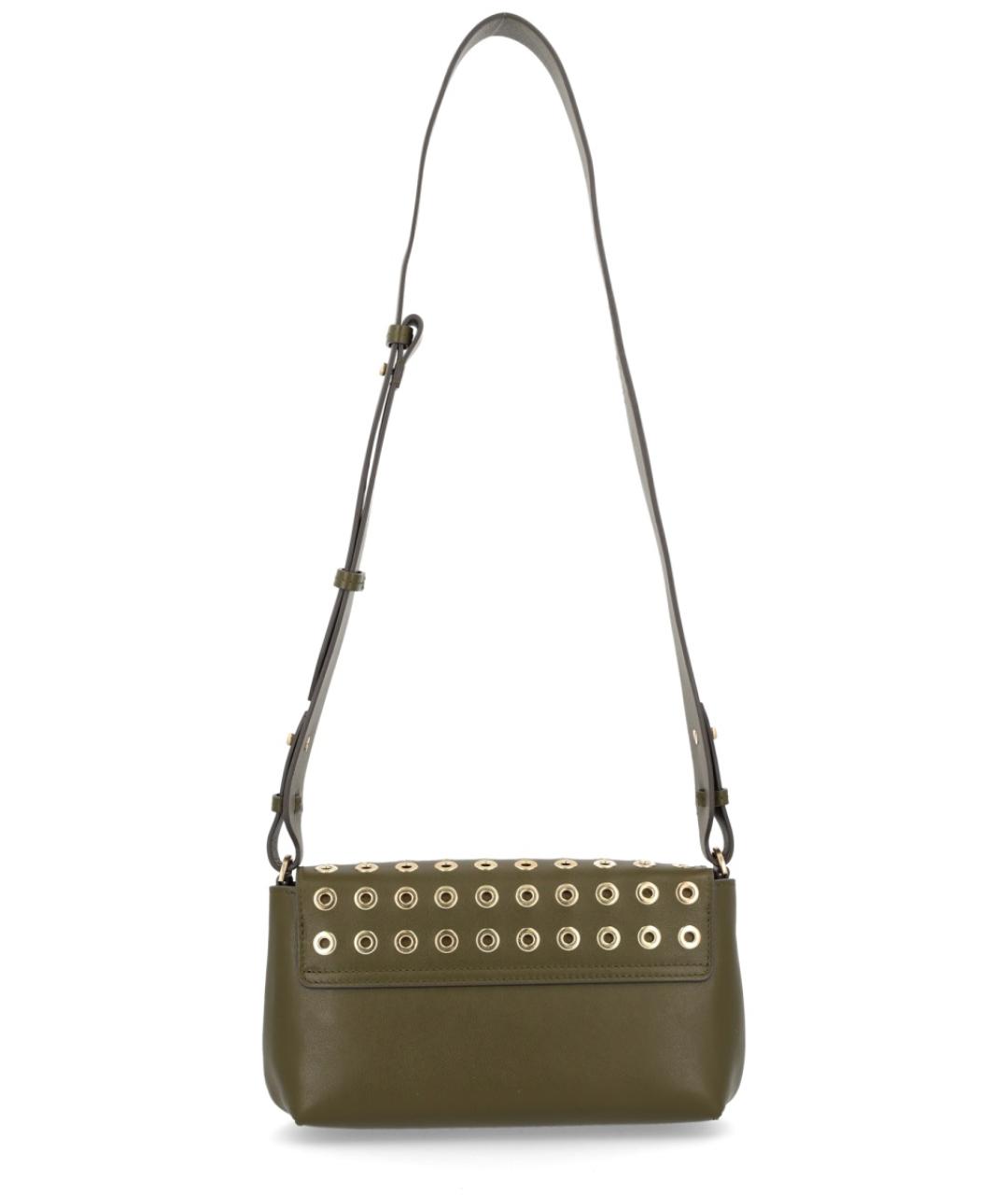 ANYA HINDMARCH Зеленая кожаная сумка через плечо, фото 2